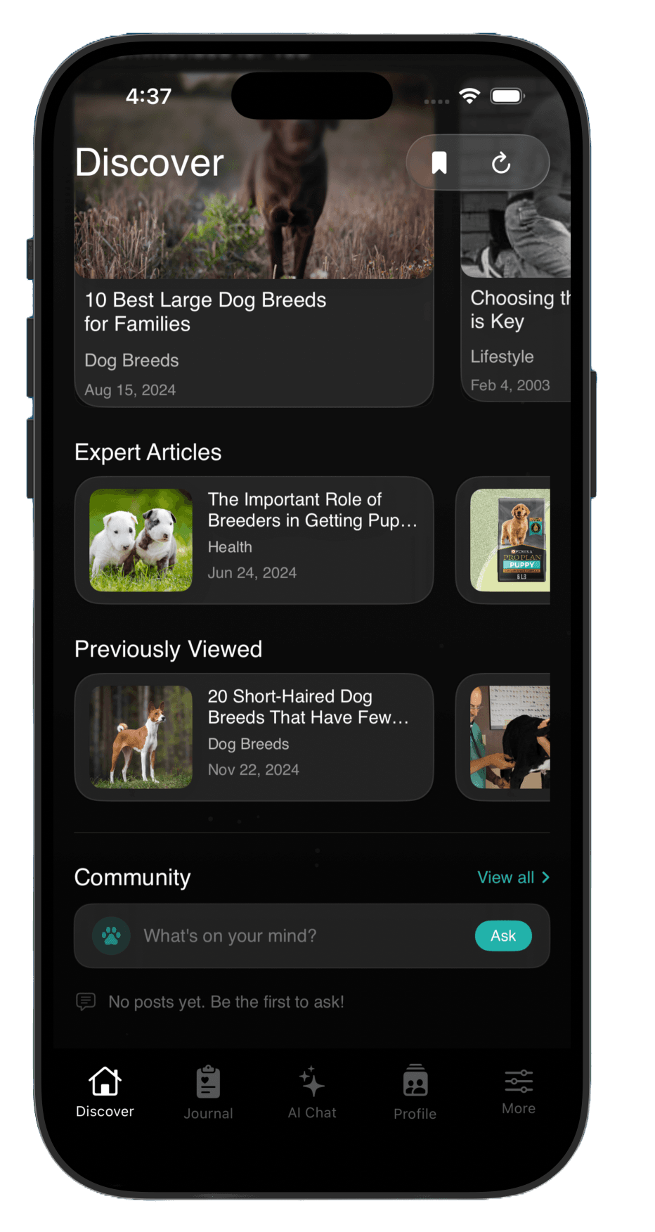 Community forum discussions